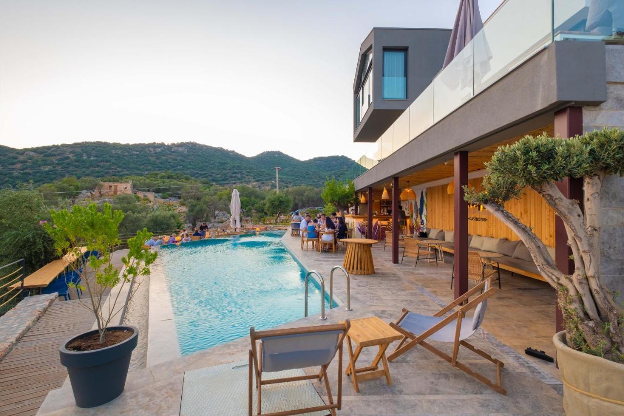 14 Premium Villas With Openair Restaurant&Tennis Court In Nature - Notos Club Kaş Ngoại thất bức ảnh